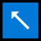 Up-Left Arrow emoji on Microsoft